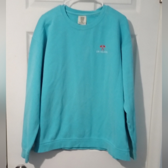 Comfort Colors Other - Comfort Colors Turquoise Crewneck Sweater